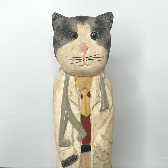Vintage James Haddon Cat Sculpture Set of 2 - Picture 4 of 13